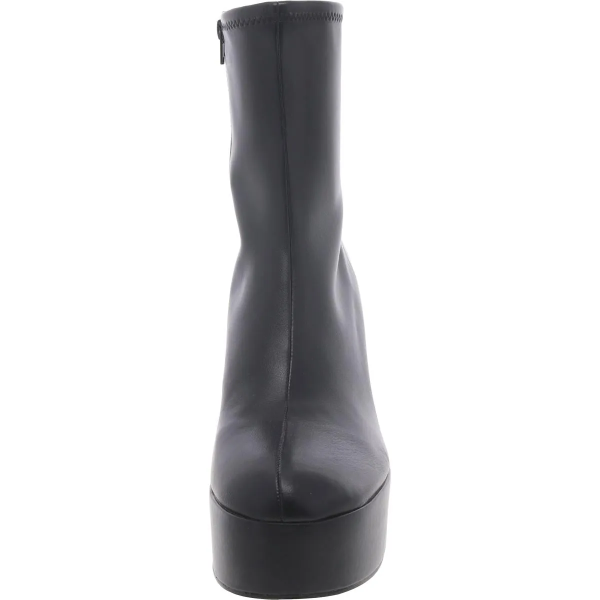 Lilly Womens Zip Up Stiletto Mid-Calf Boots
