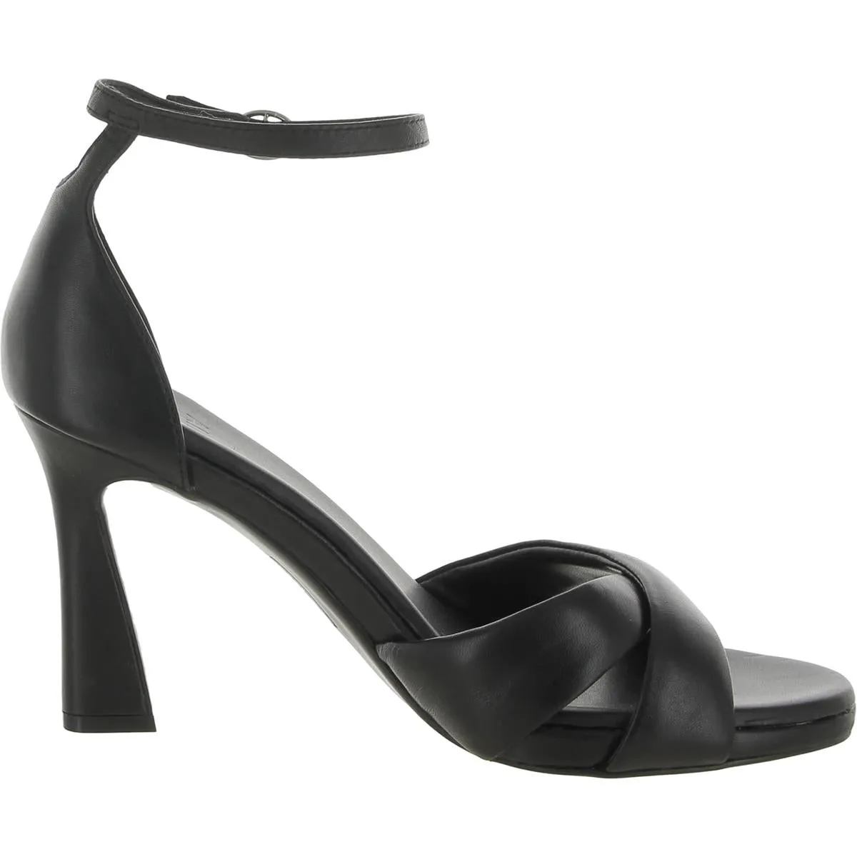 Lizbeth Womens Leather Open Toe Pumps