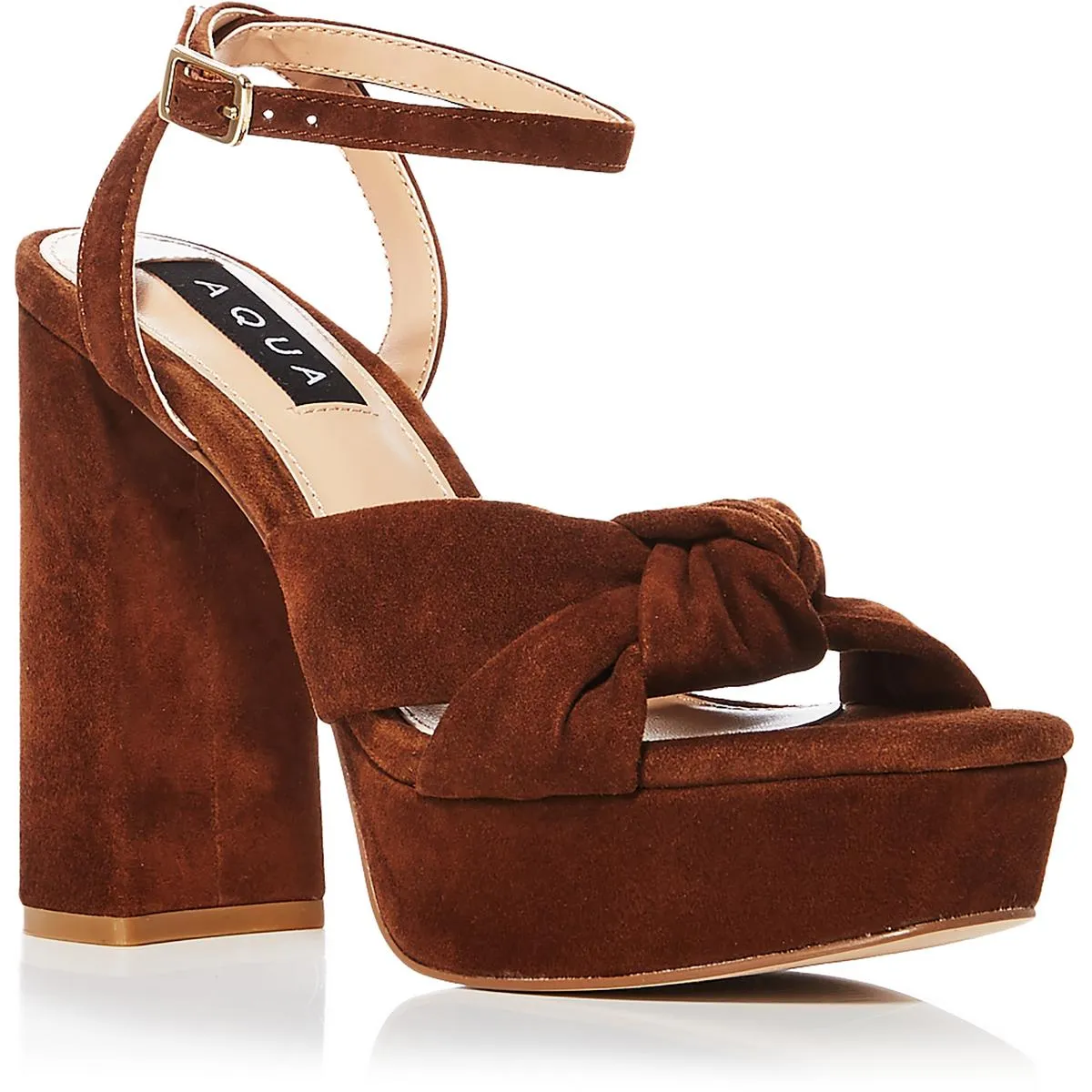 Lory Womens Platform Ankle Strap Block Heels