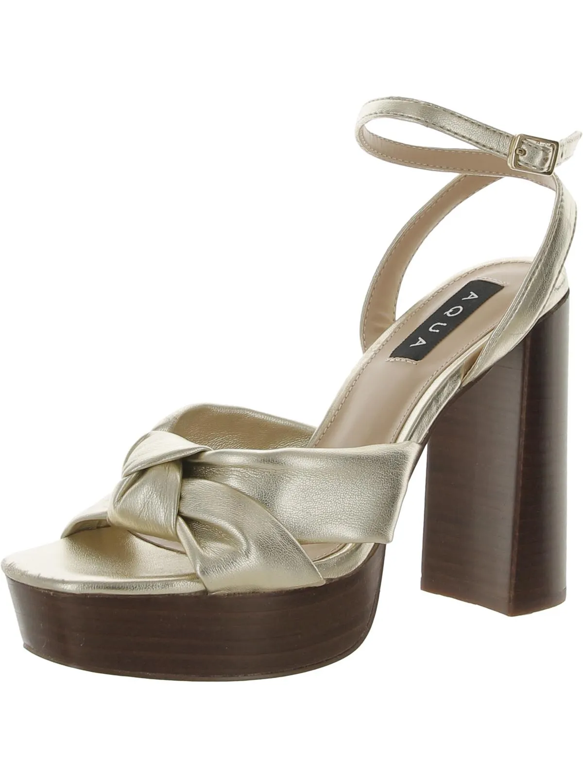 Lory Womens Platform Ankle Strap Block Heels