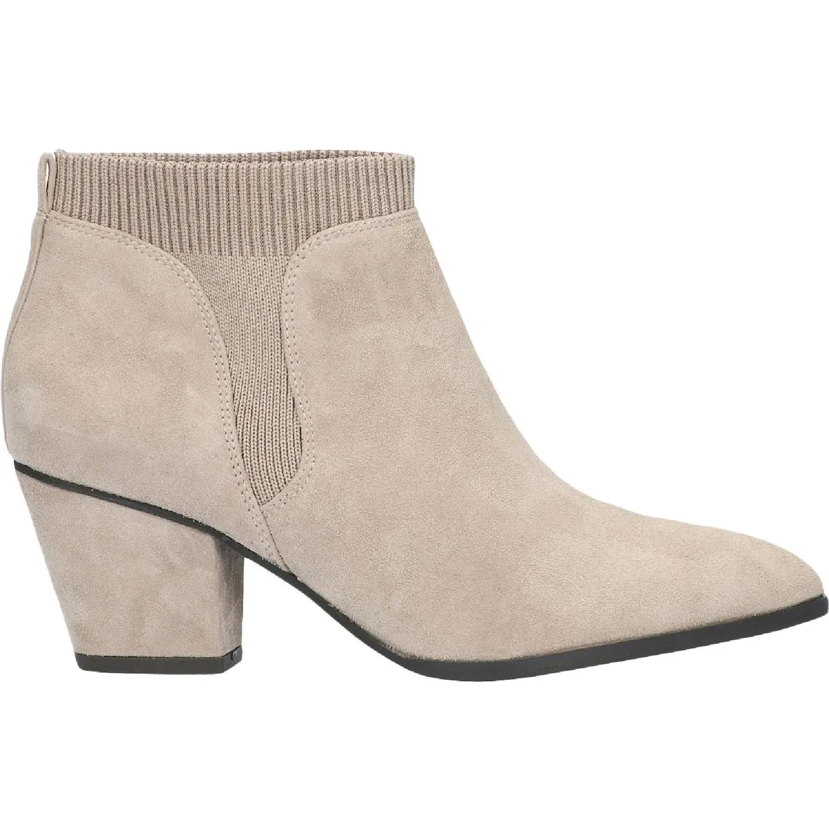 LOTTIE Womens Leather Block Heel Booties