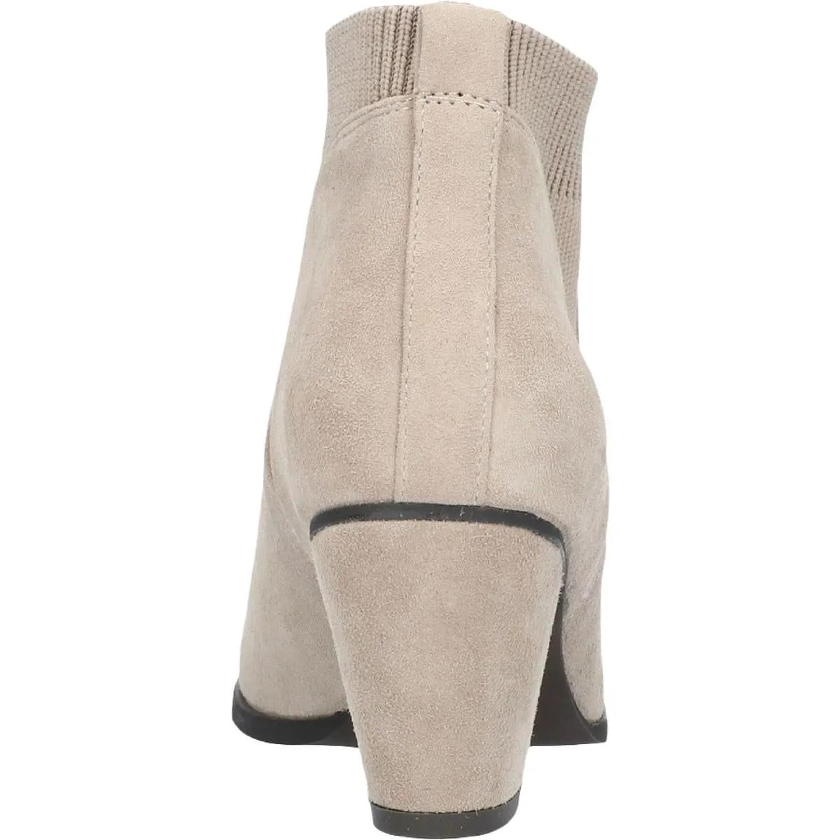 LOTTIE Womens Leather Block Heel Booties