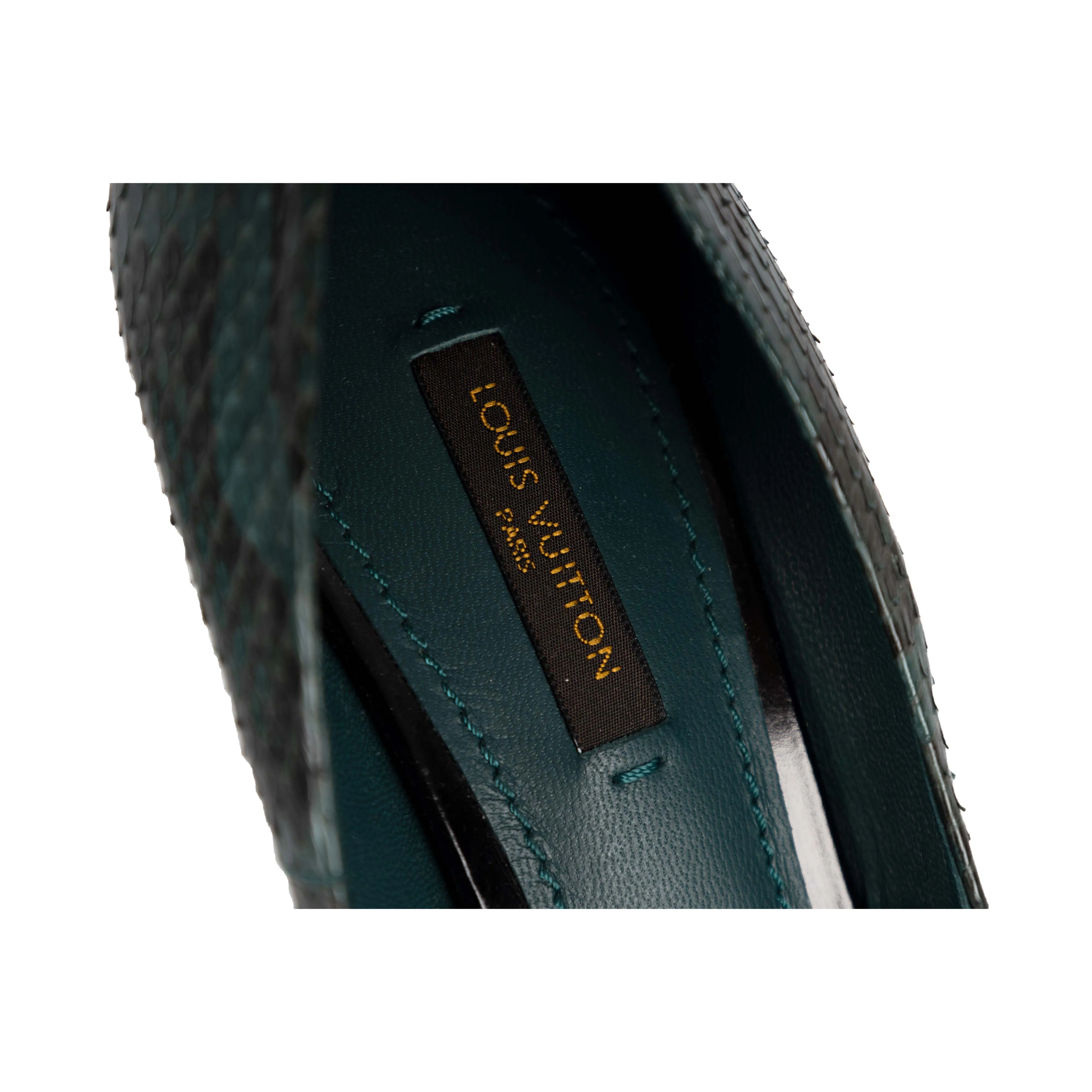 Louis Vuitton Snakeskin Eyeline Pumps - '10s