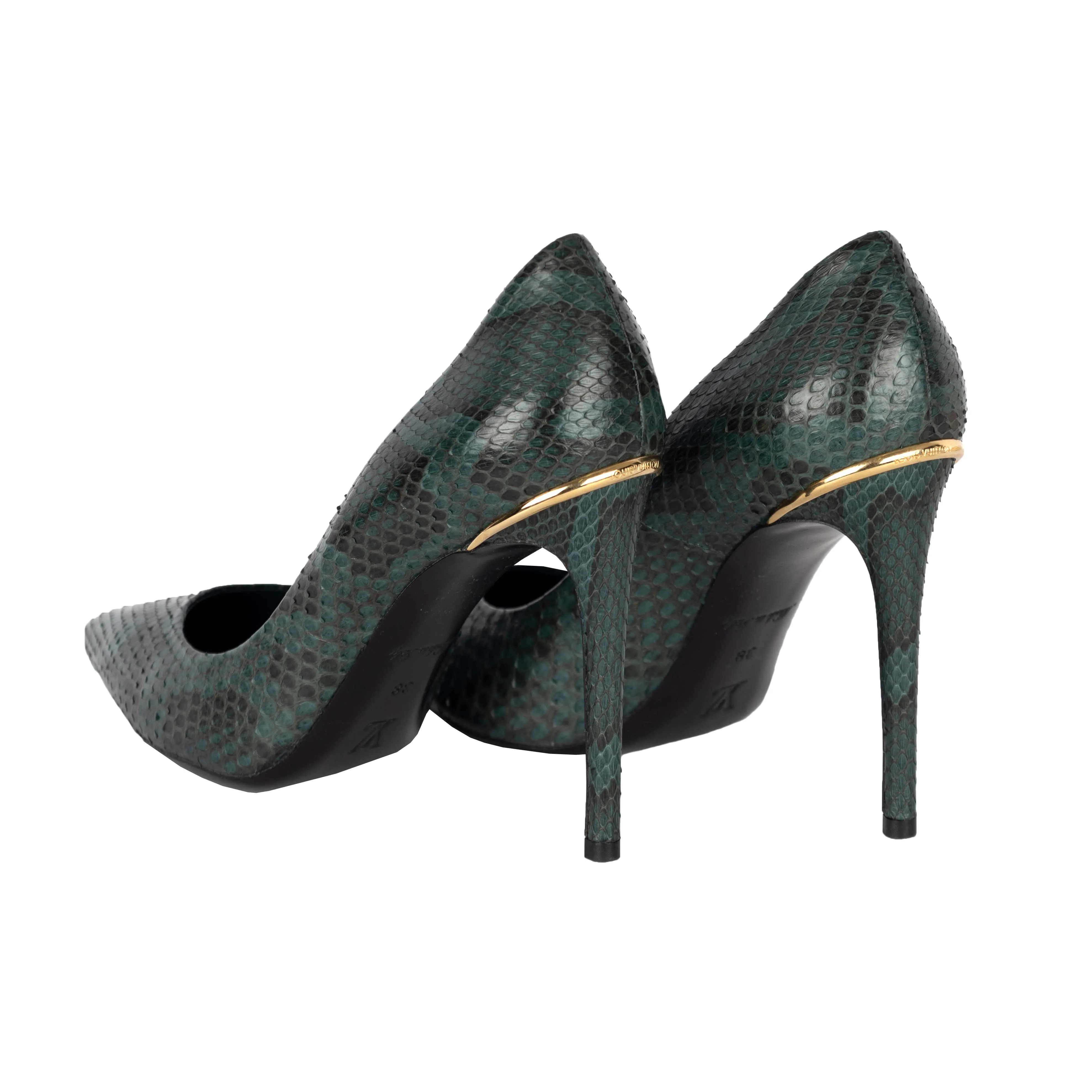 Louis Vuitton Snakeskin Eyeline Pumps - '10s