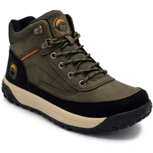 LUNDAR Mens Lace-Up Manmade Hiking Boots