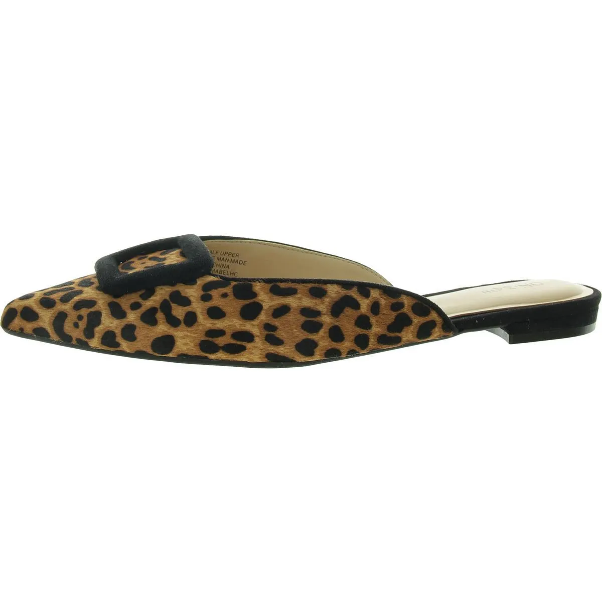 Mabel Womens Calf Hair Slip-On Mules