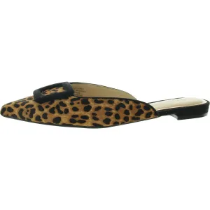 Mabel Womens Calf Hair Slip-On Mules