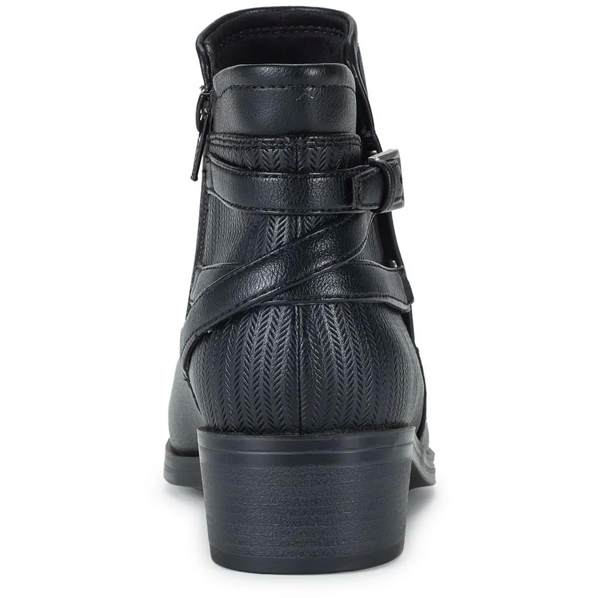 Mackenzie Womens Faux Leather Ankle Booties