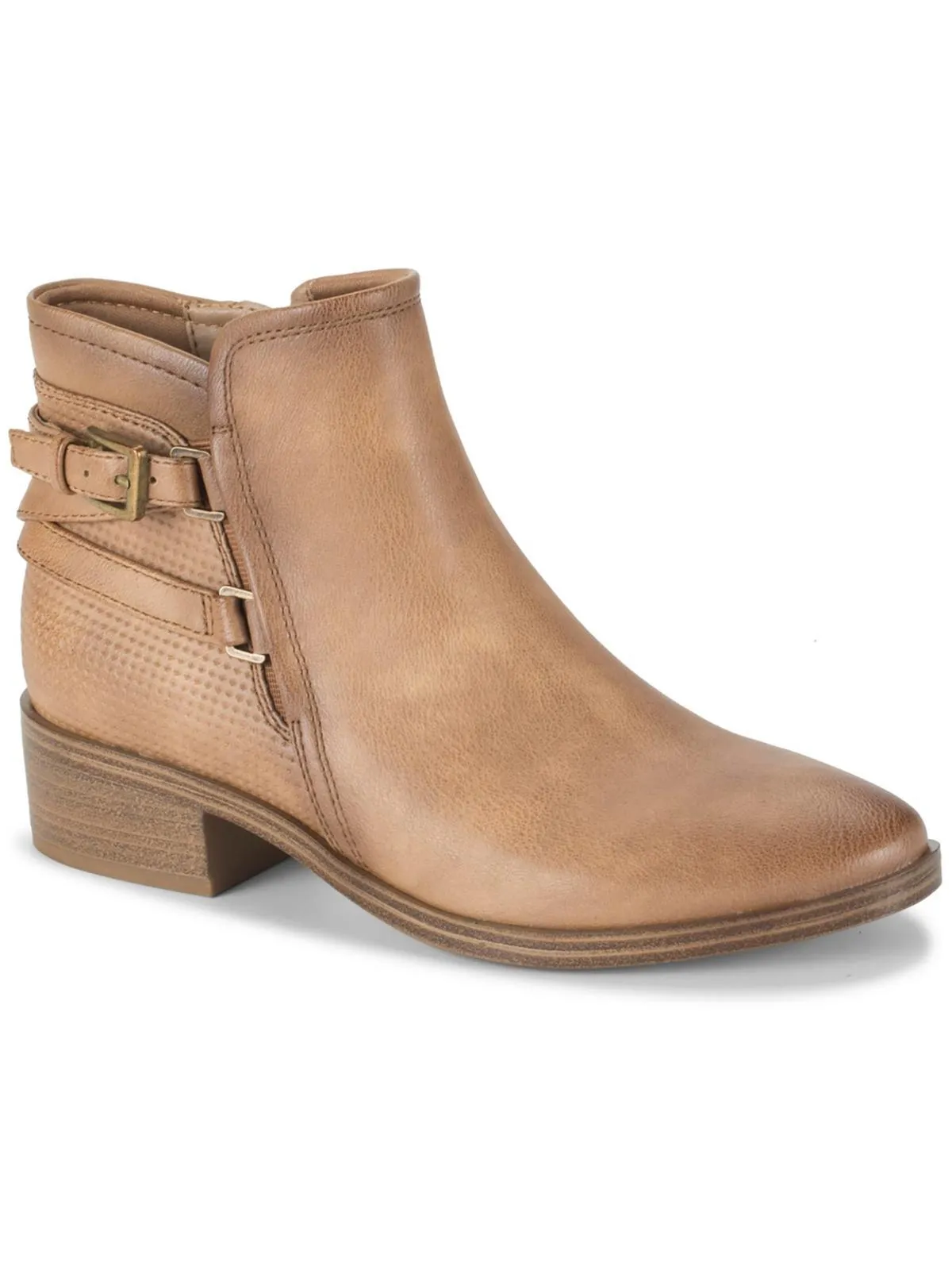 Mackenzie Womens Faux Leather Ankle Booties