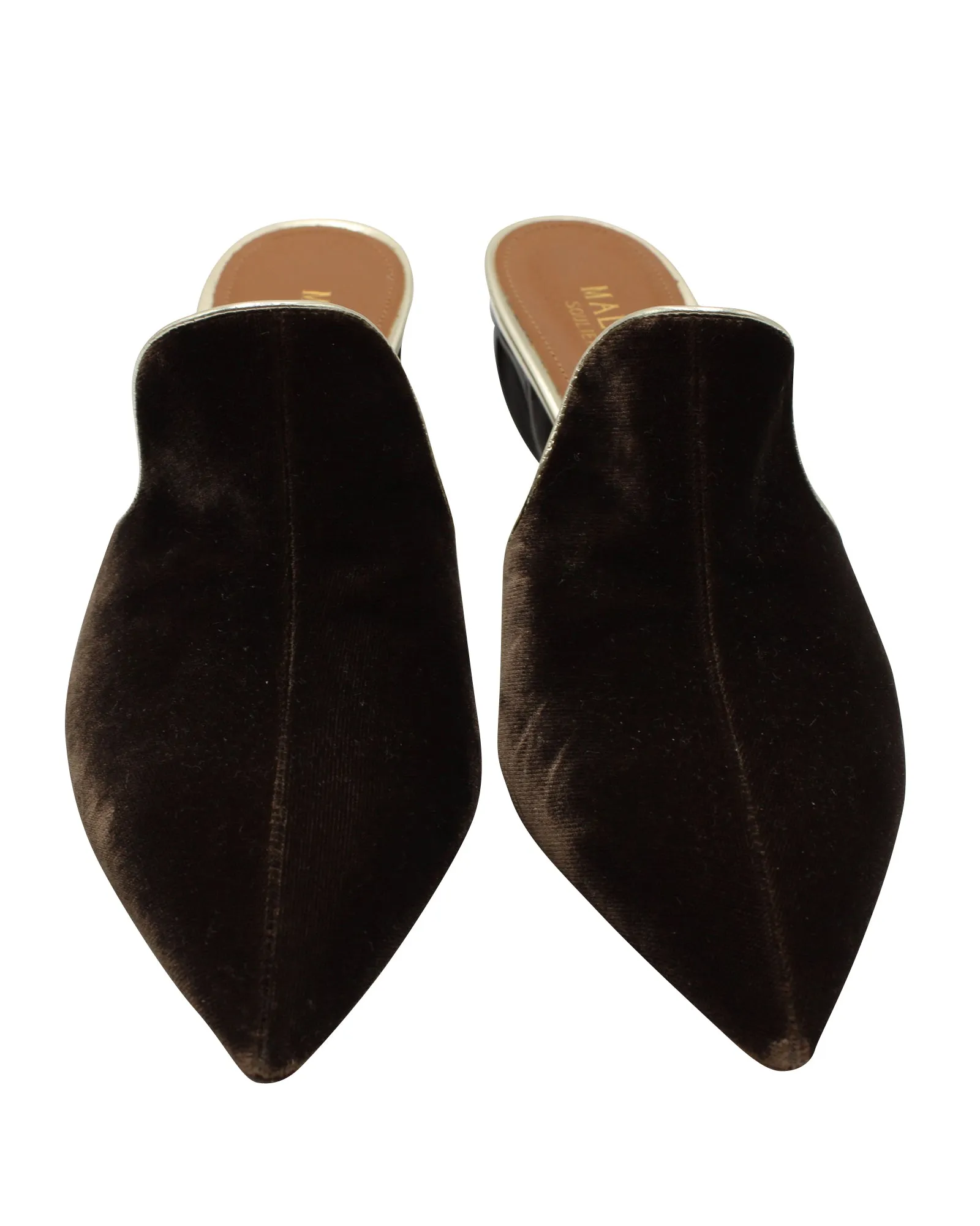 Malone Souliers Marianne Mules in Brown Suede