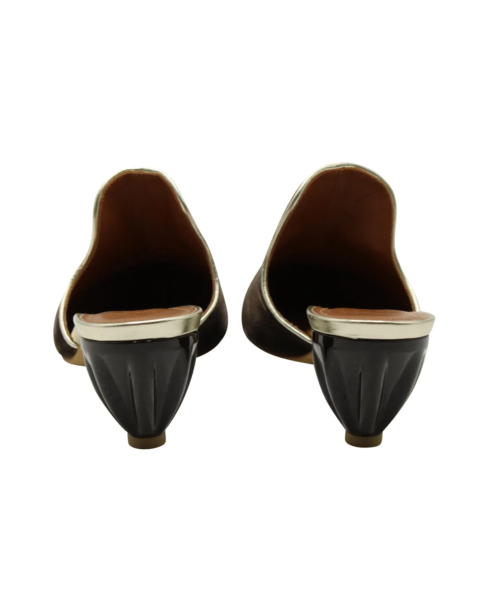 Malone Souliers Marianne Mules in Brown Suede