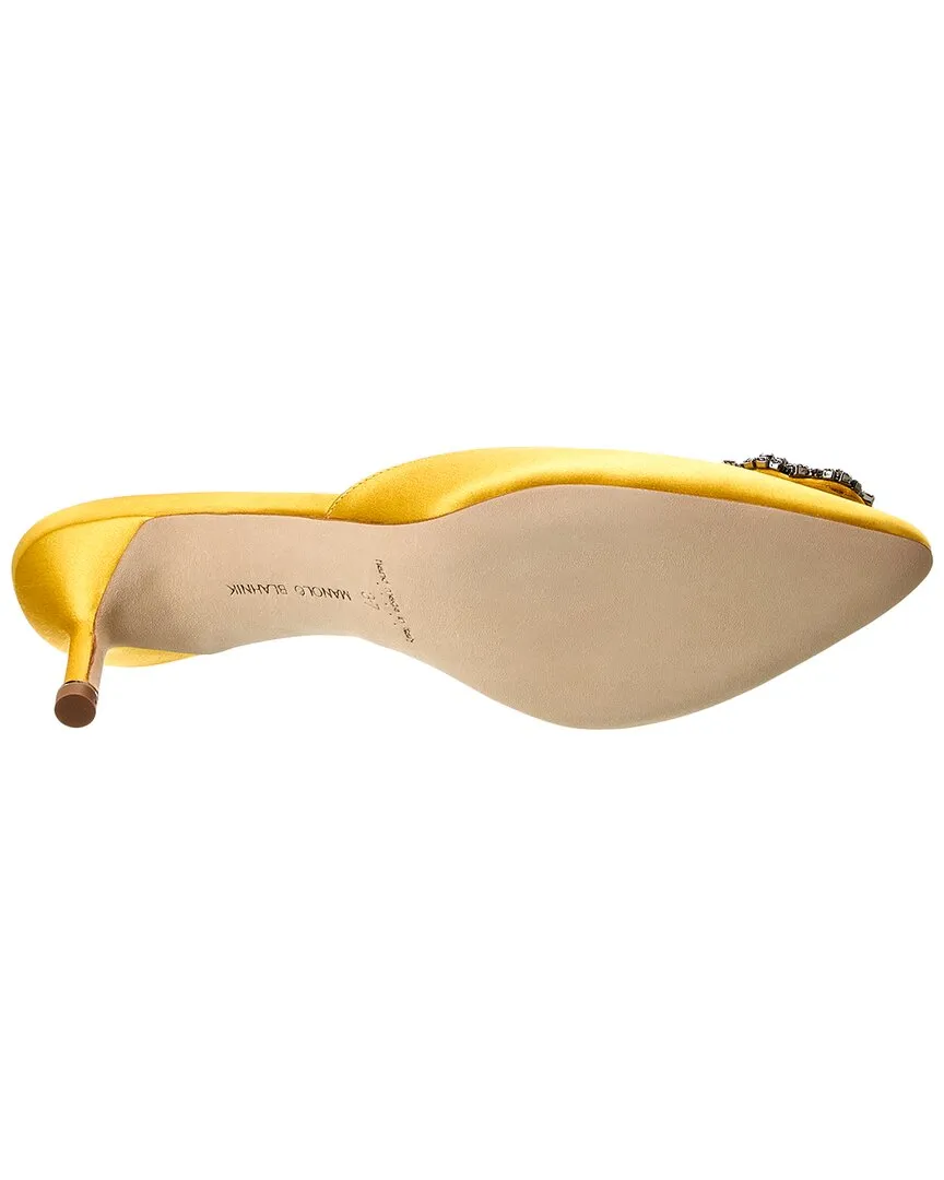 Manolo Blahnik Hangisimu 50 Satin Mule
