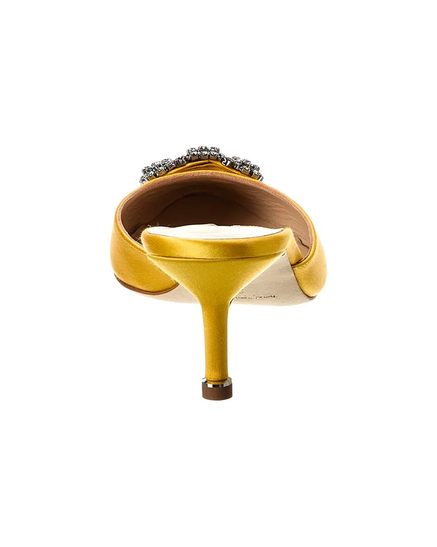 Manolo Blahnik Hangisimu 50 Satin Mule