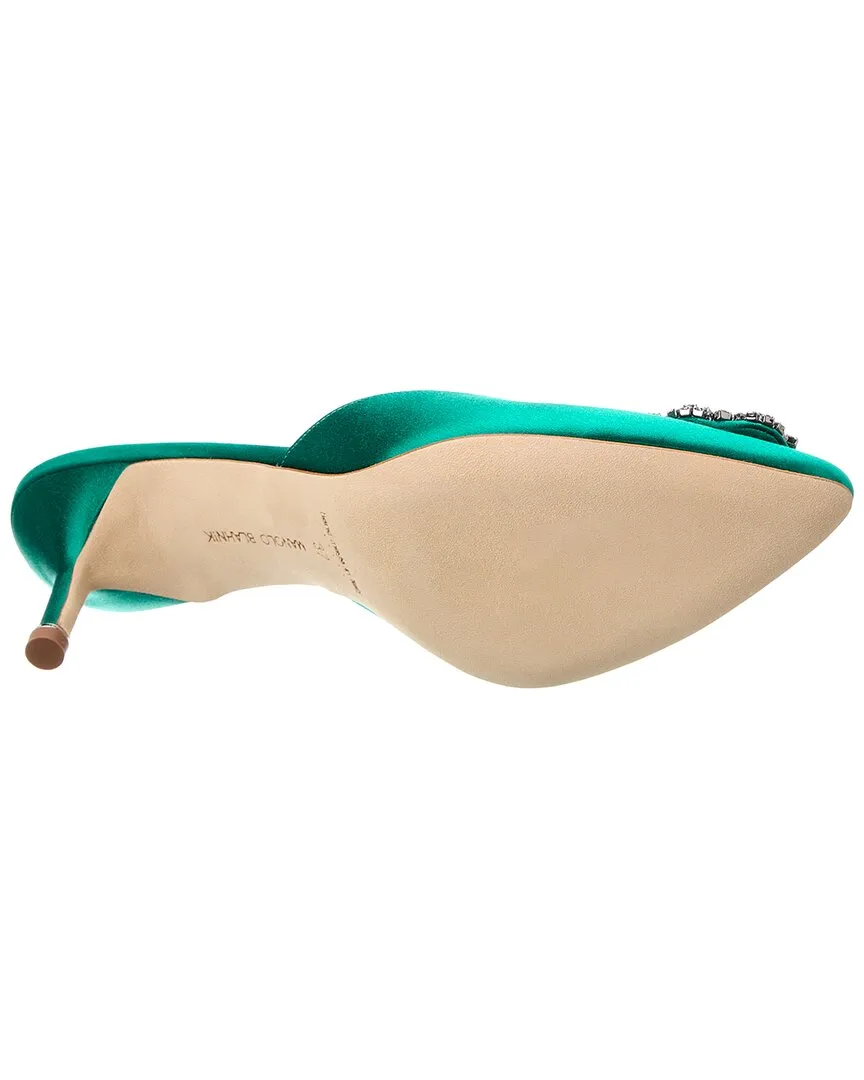 Manolo Blahnik Hangisimu 50 Satin Mule