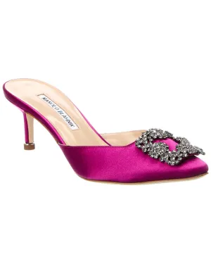 Manolo Blahnik Hangisimu 50 Satin Mule