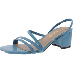 Marie Womens Stretch Patent Slingback Heels
