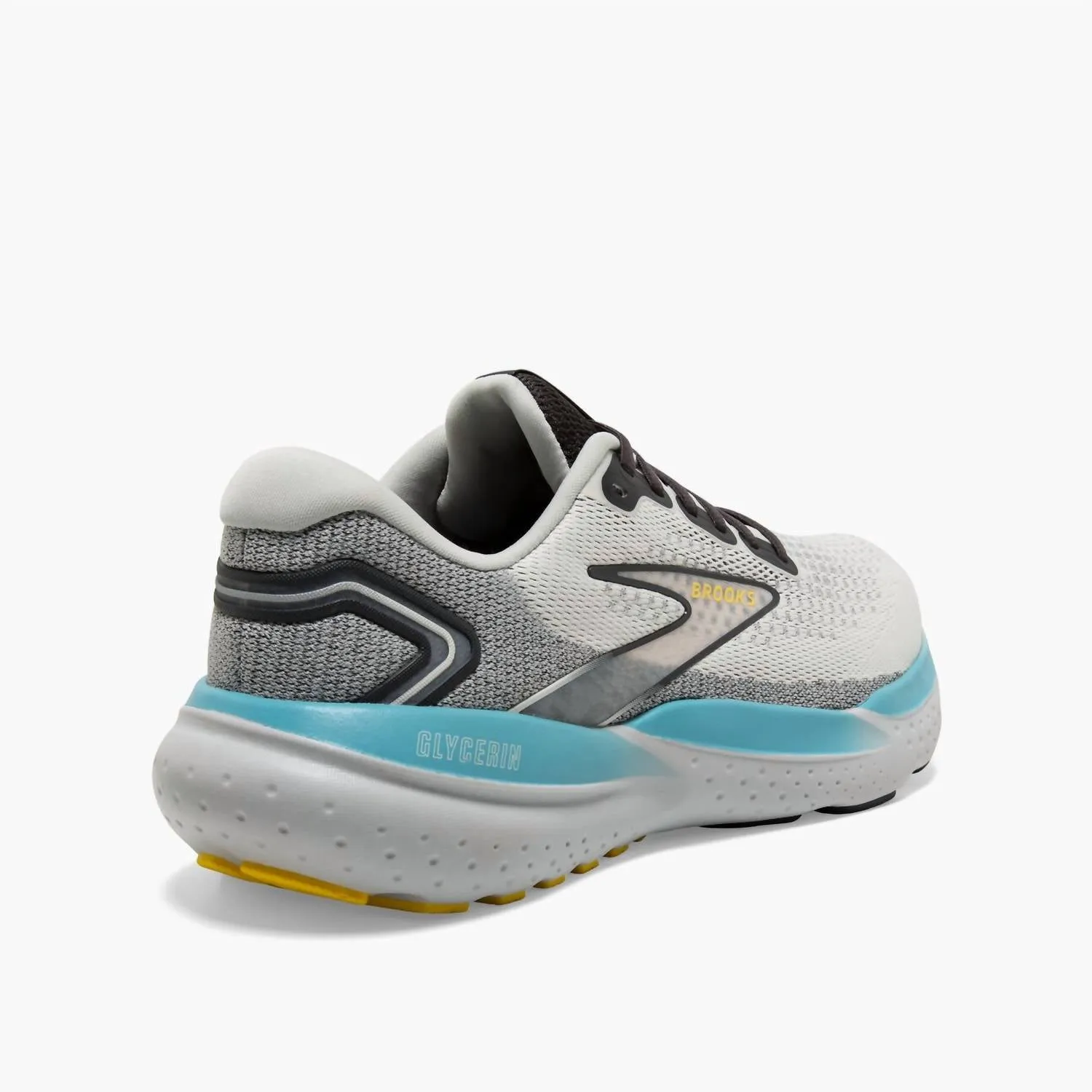 Men Glycerin 21 Running Shoes In Coconut/forged Iron/yellow