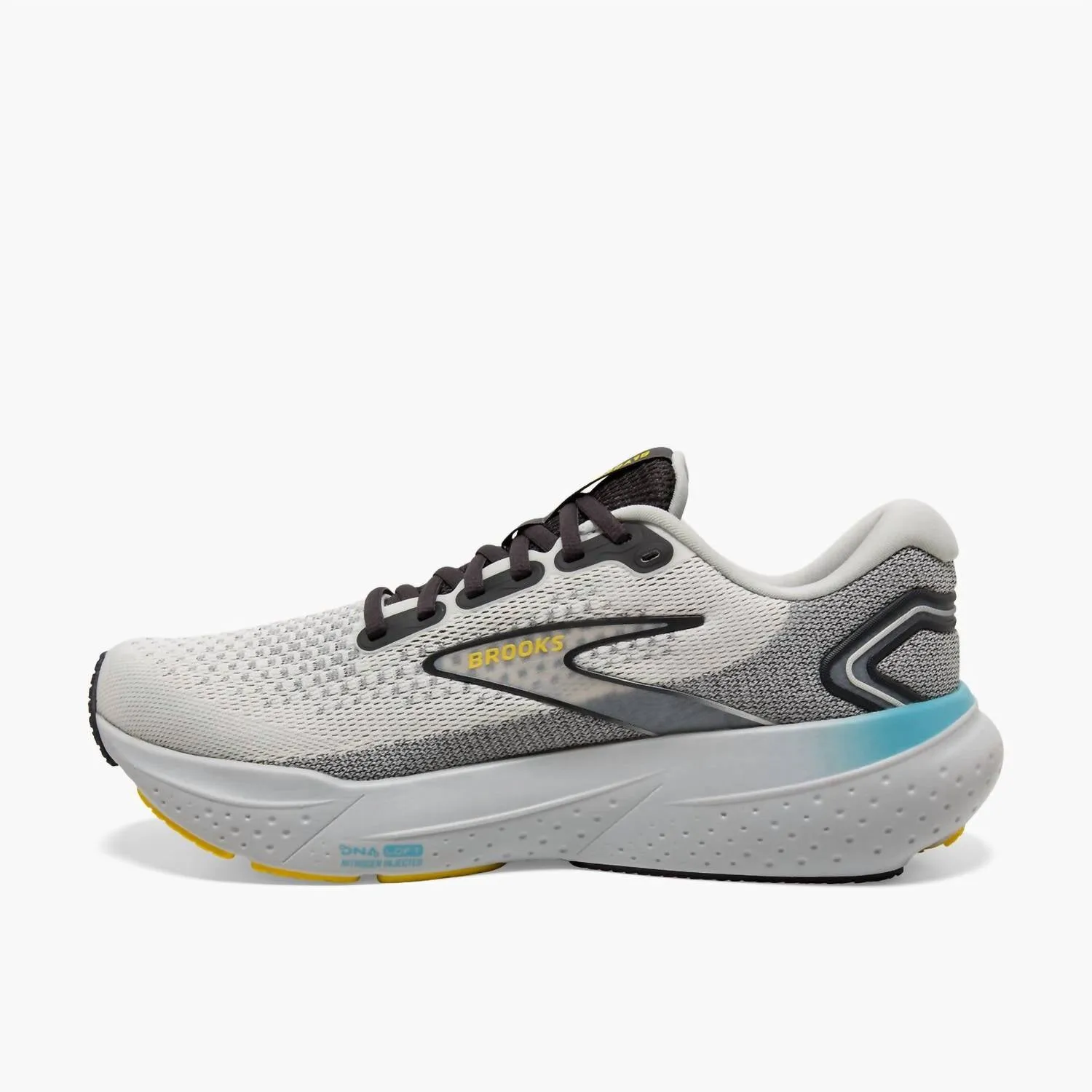 Men Glycerin 21 Running Shoes In Coconut/forged Iron/yellow