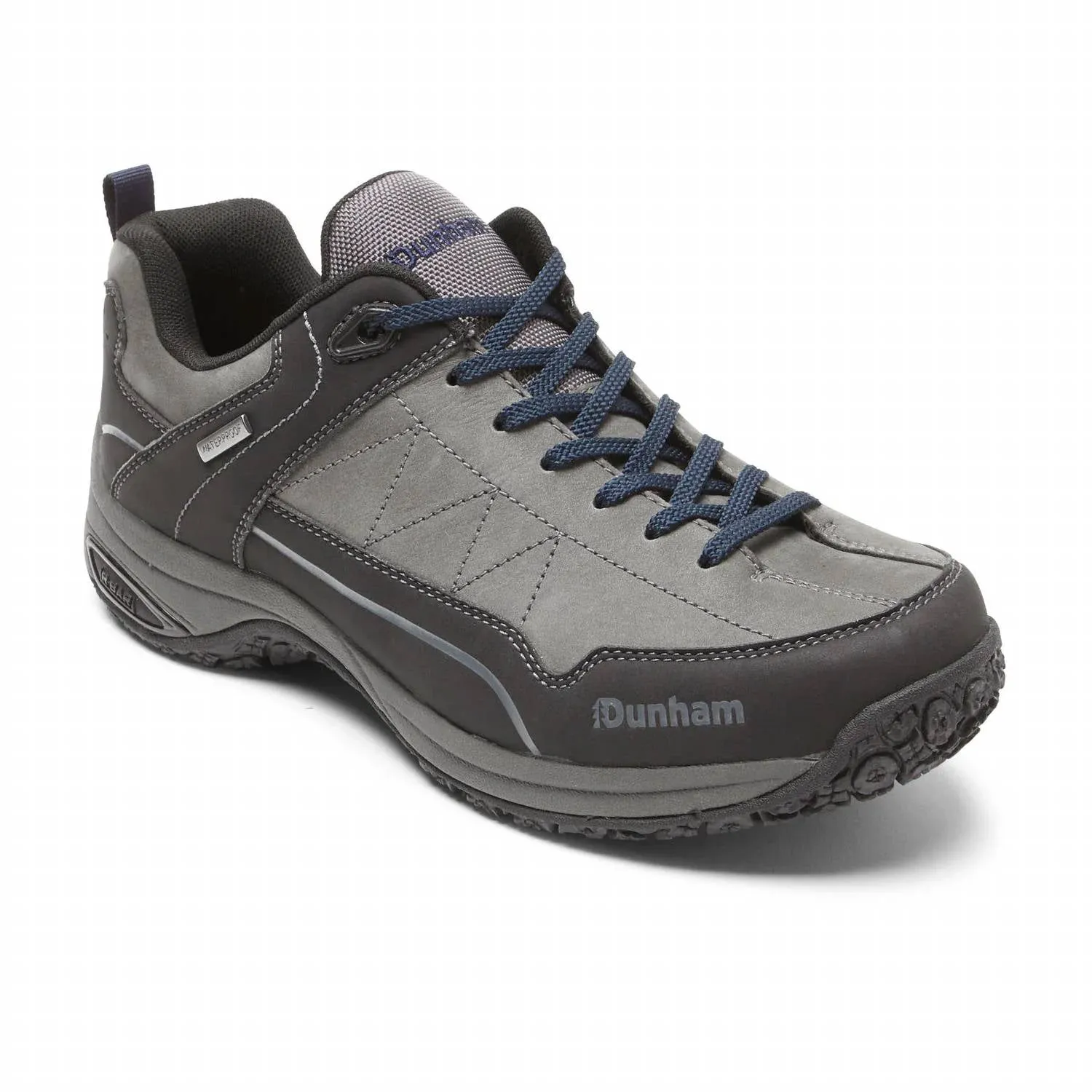 Men's Cloud Plus Waterproof Lace-Up Shoes In Grey