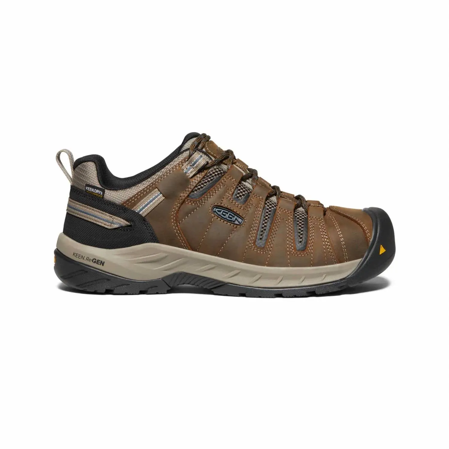 Men's Flint Ii Waterproof Steel Toe Boot - Medium Width In Cascade Brown/orion Blue