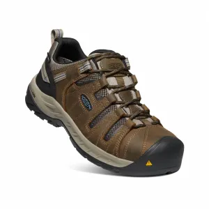 Men's Flint Ii Waterproof Steel Toe Boot - Medium Width In Cascade Brown/orion Blue