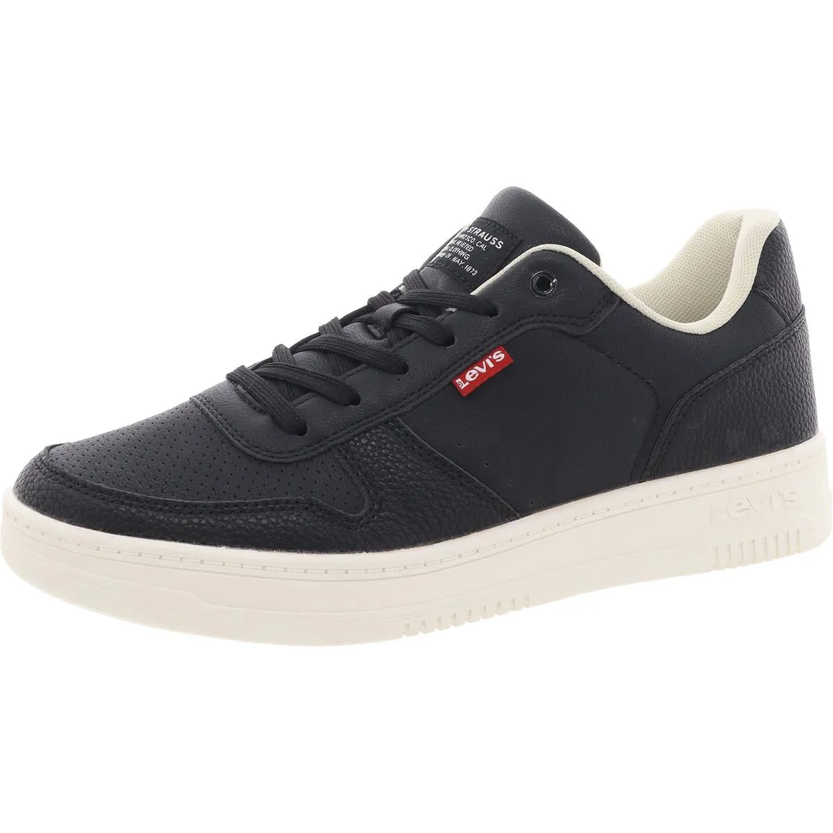 Mens Lace-Up Manmade Casual And Fashion Sneakers