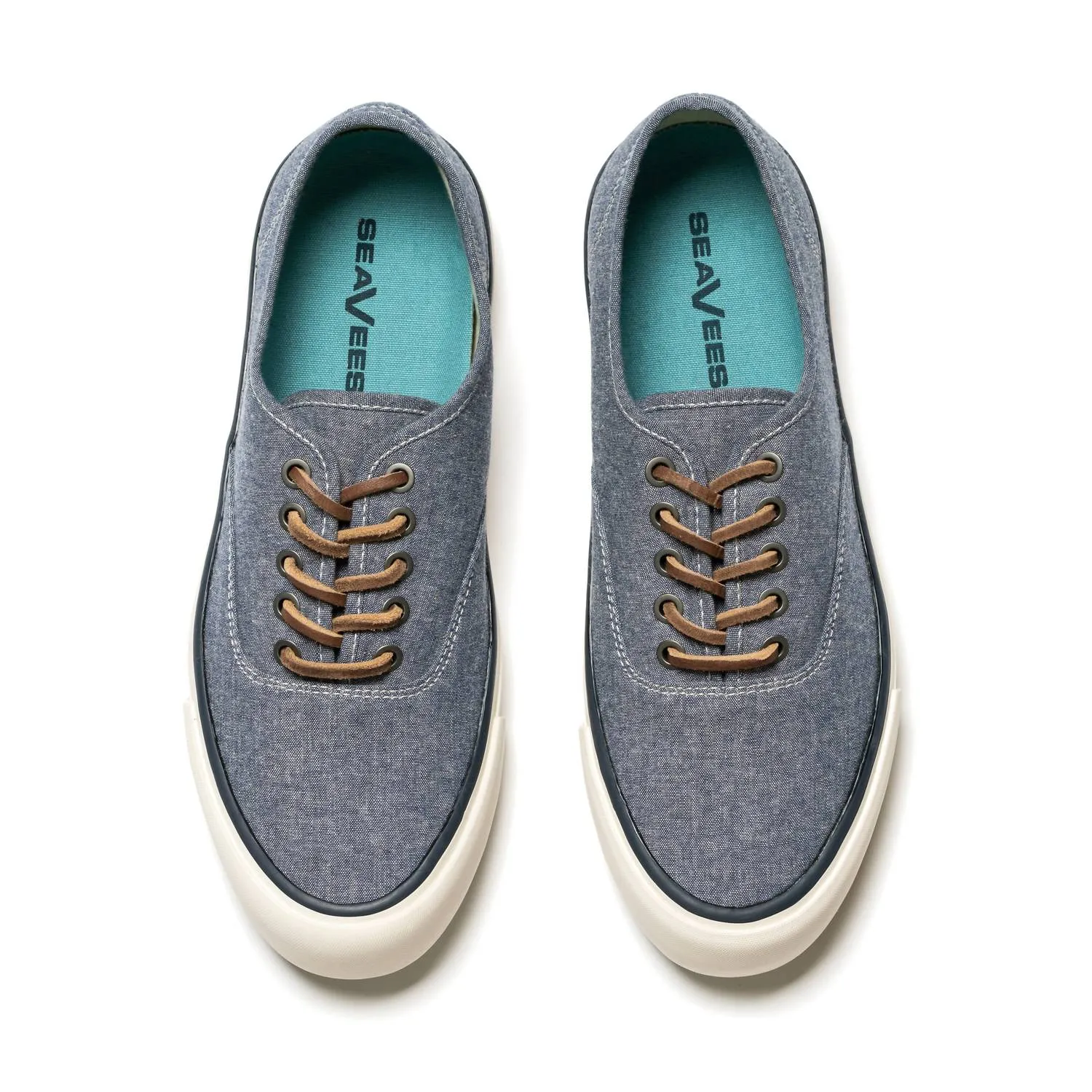 Men's Legend Sneaker Chambray Sneaker In Navy Cotton