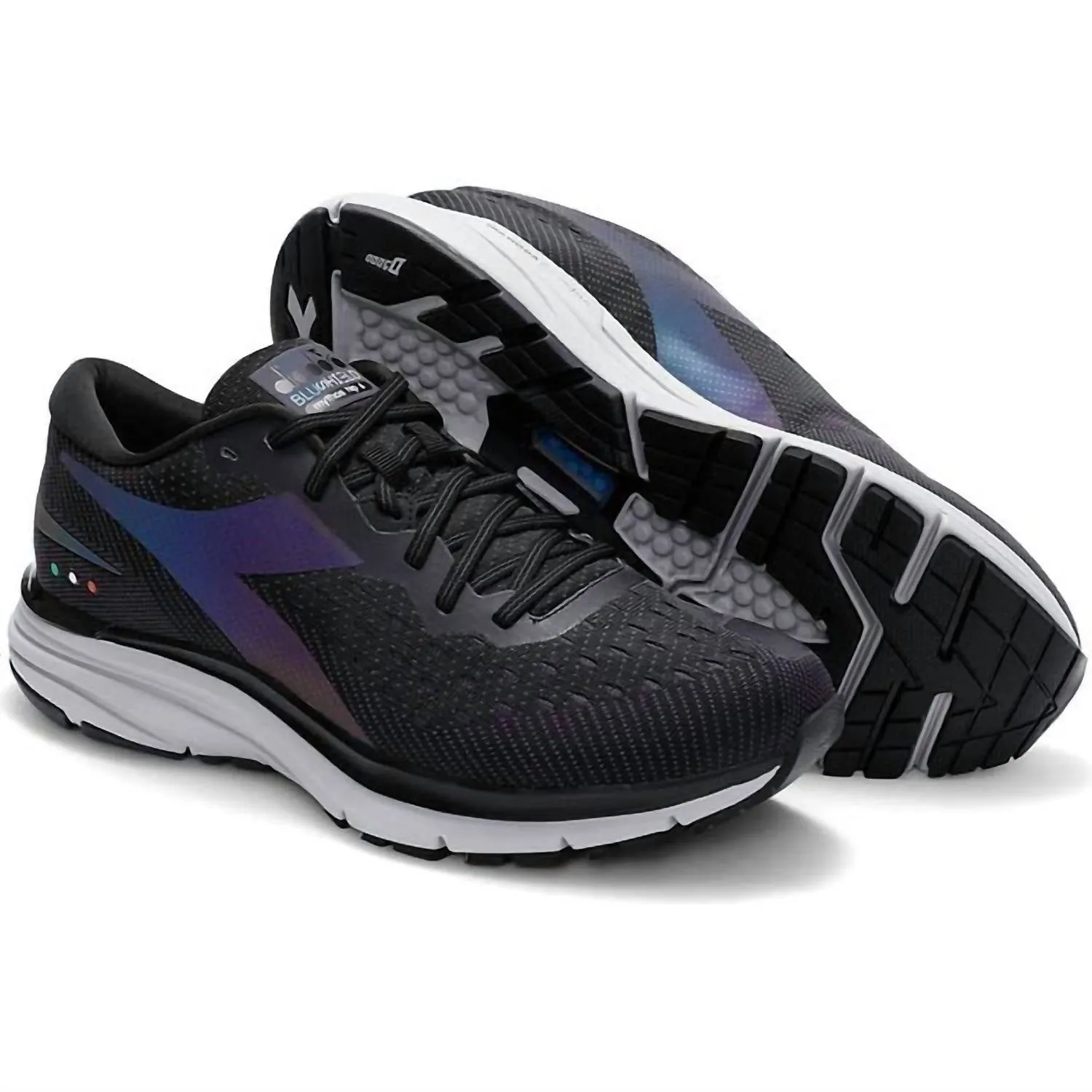 Men's Mythos Blushield Hip 6 Running Shoes- Medium Width In Black,nine Iron