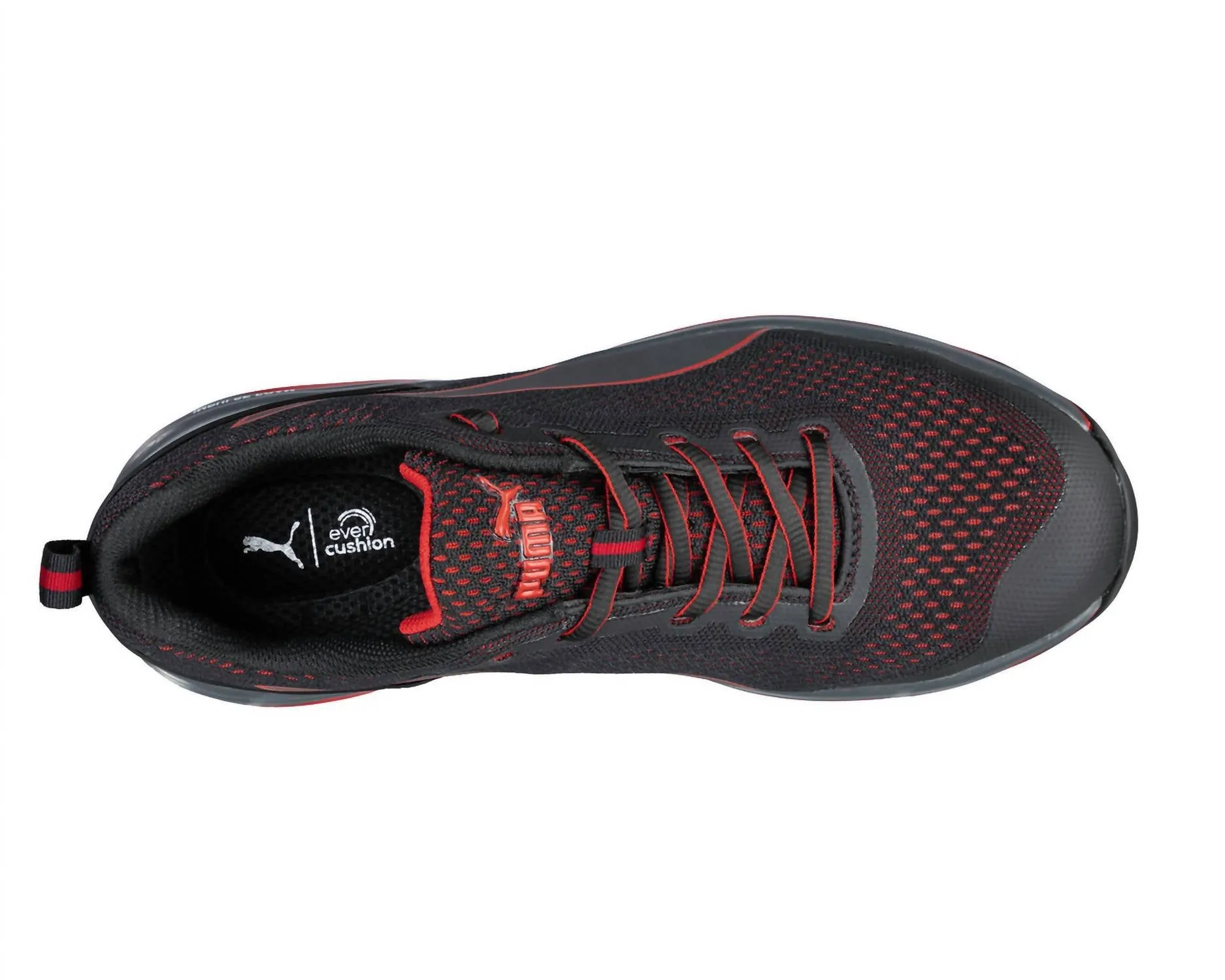 Men's Speed Low Athletic Composite Safety Toe Work Shoe In Black/red