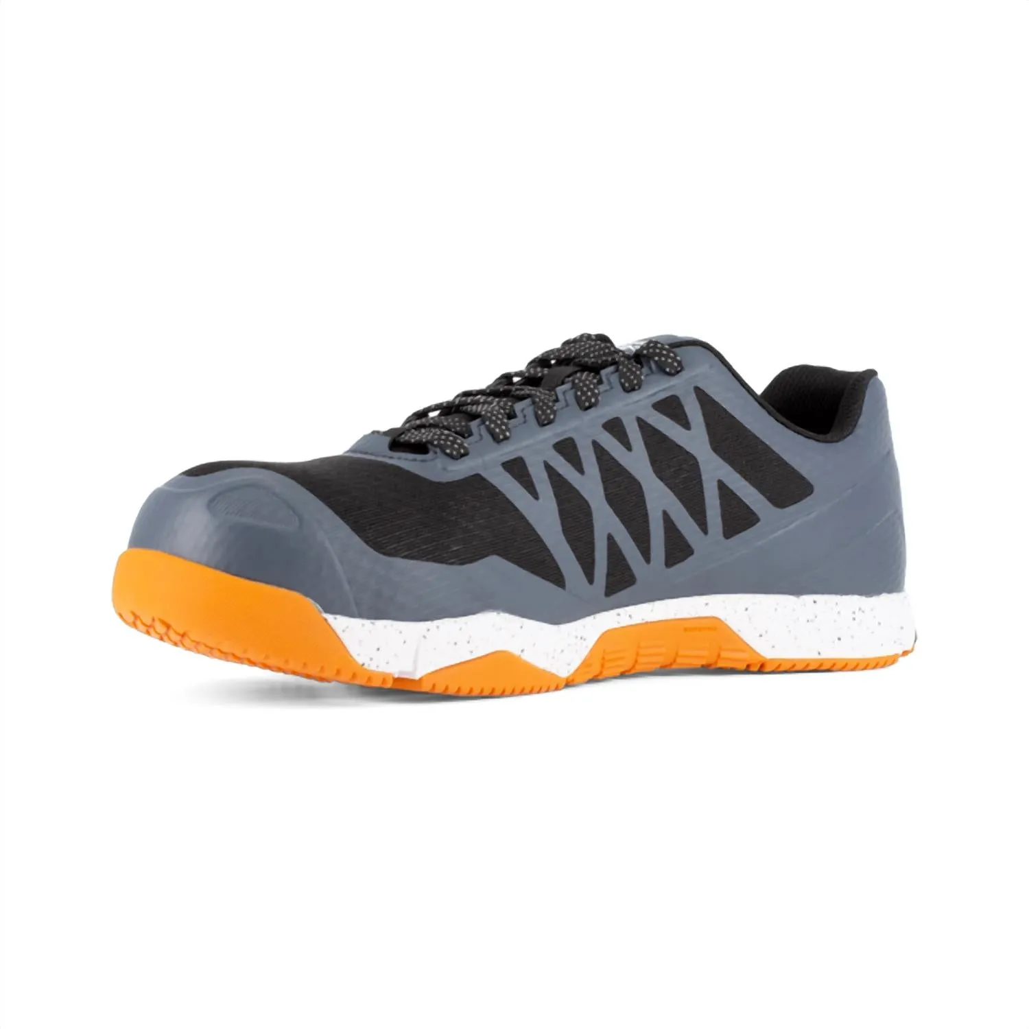 Men's Speed Tr Work Athletic Shoe - Wide Width In Grey And Orange