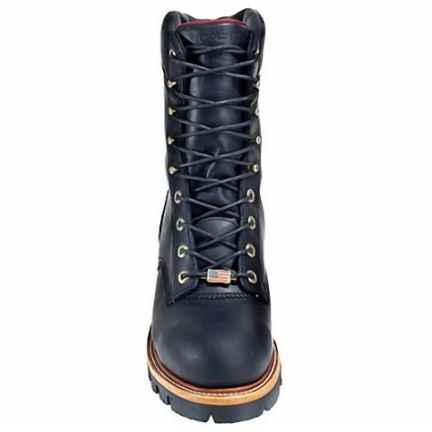 Men's Steel Toe 25410 Insulated Waterproof Work Boots In Black Oiled
