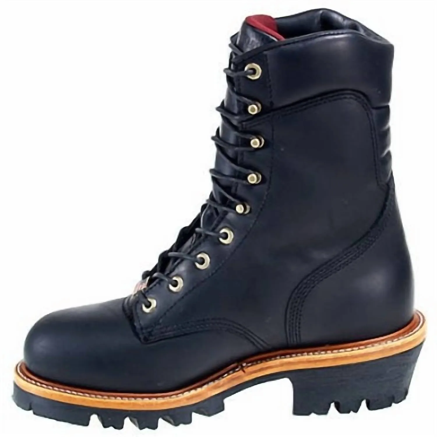 Men's Steel Toe 25410 Insulated Waterproof Work Boots In Black Oiled