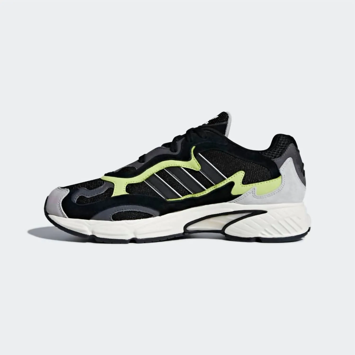 Men's Temper Run Shoes In Core Black / Core Black / Glow