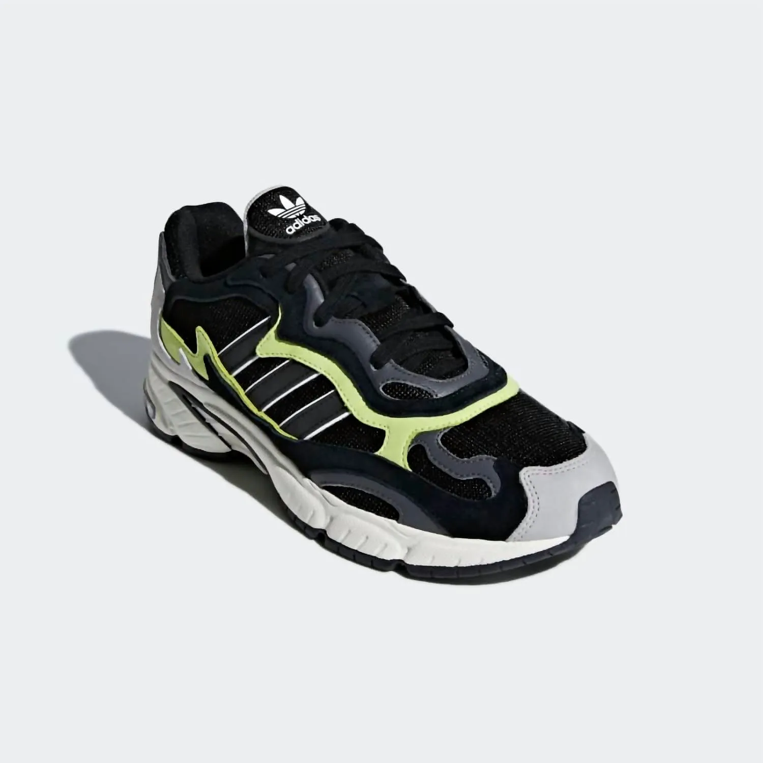 Men's Temper Run Shoes In Core Black / Core Black / Glow