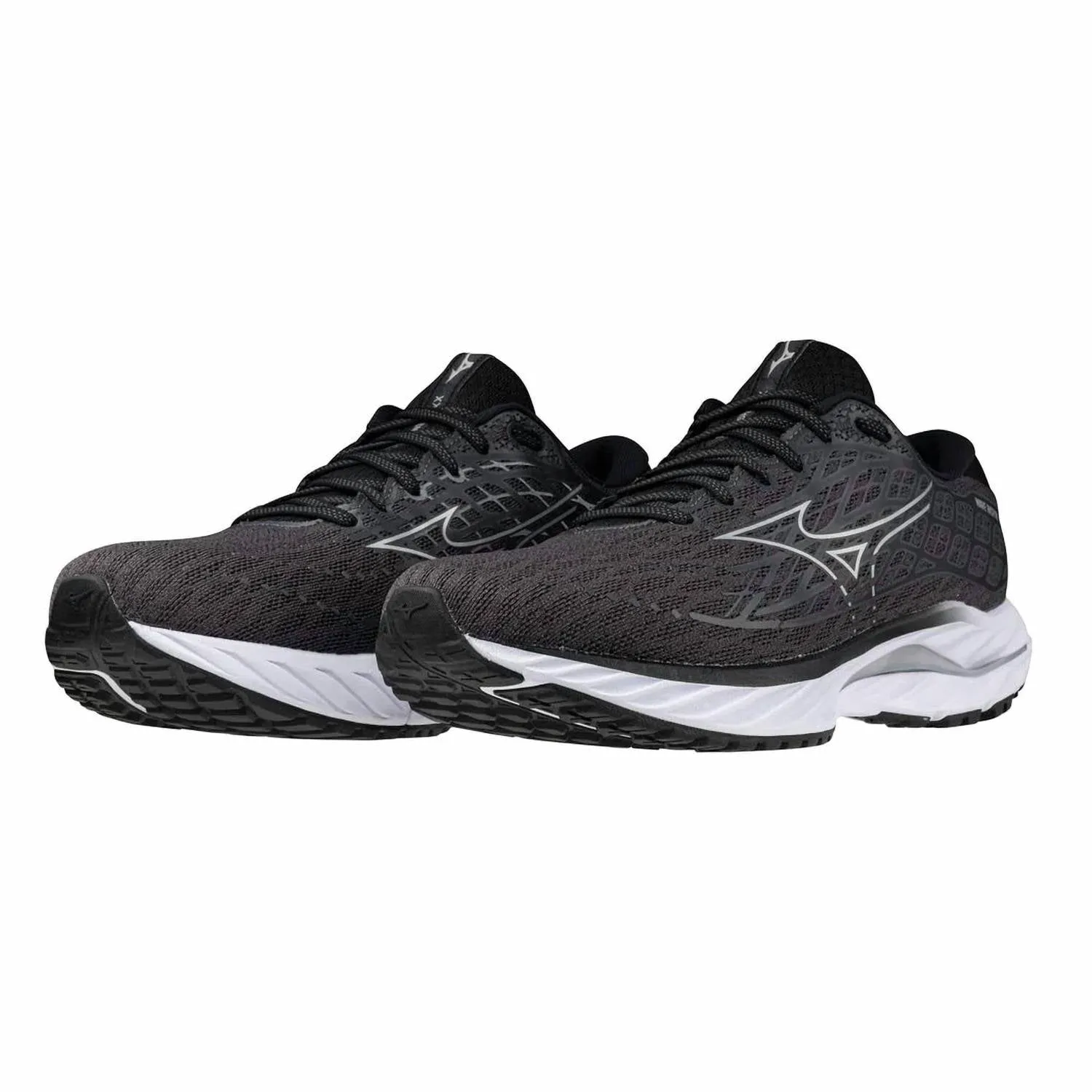 Men's Wave Inspire 20 Running Shoes In Ebony/white Sand