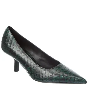 Michael Kors Frankie Runway Python-Embossed Leather Pump