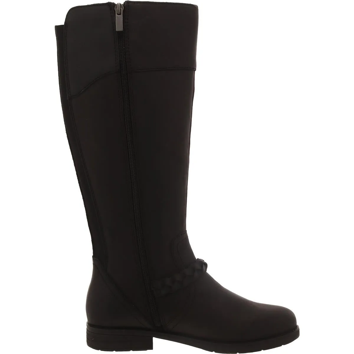 Mira Womens Leather Tall Knee-High Boots