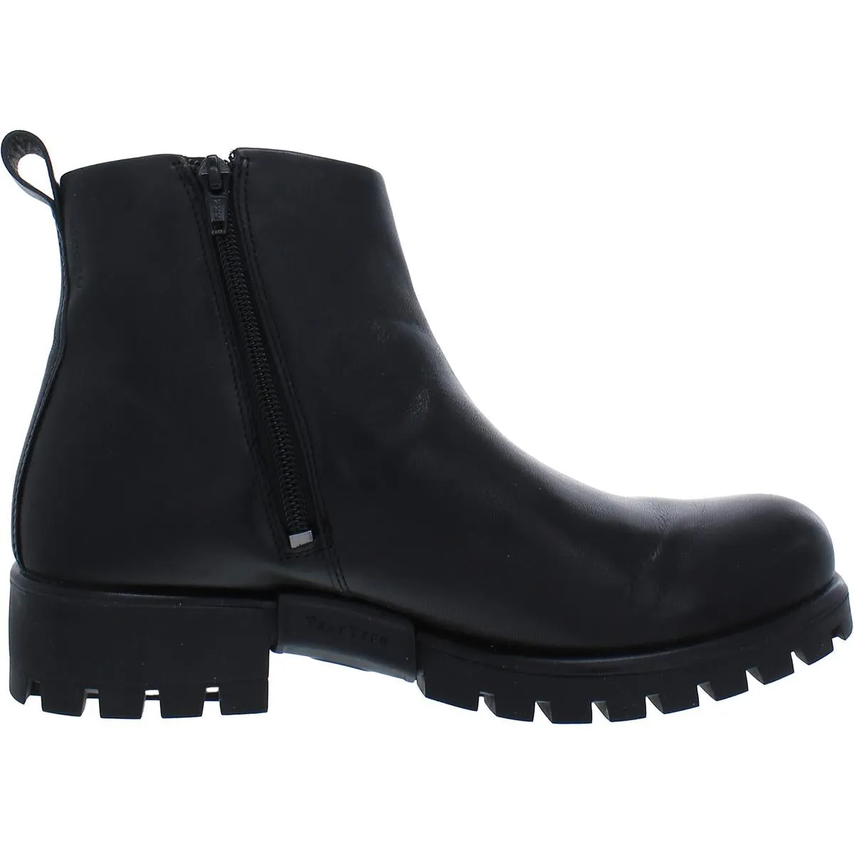 Modtray Womens Leather Lugged Sole Booties