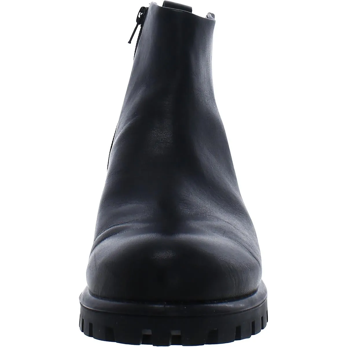 Modtray Womens Leather Lugged Sole Booties