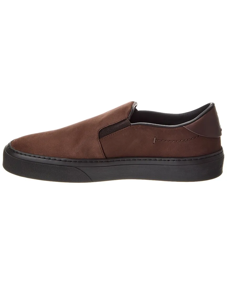 Moncler Monclub Leather Slip-On Sneaker