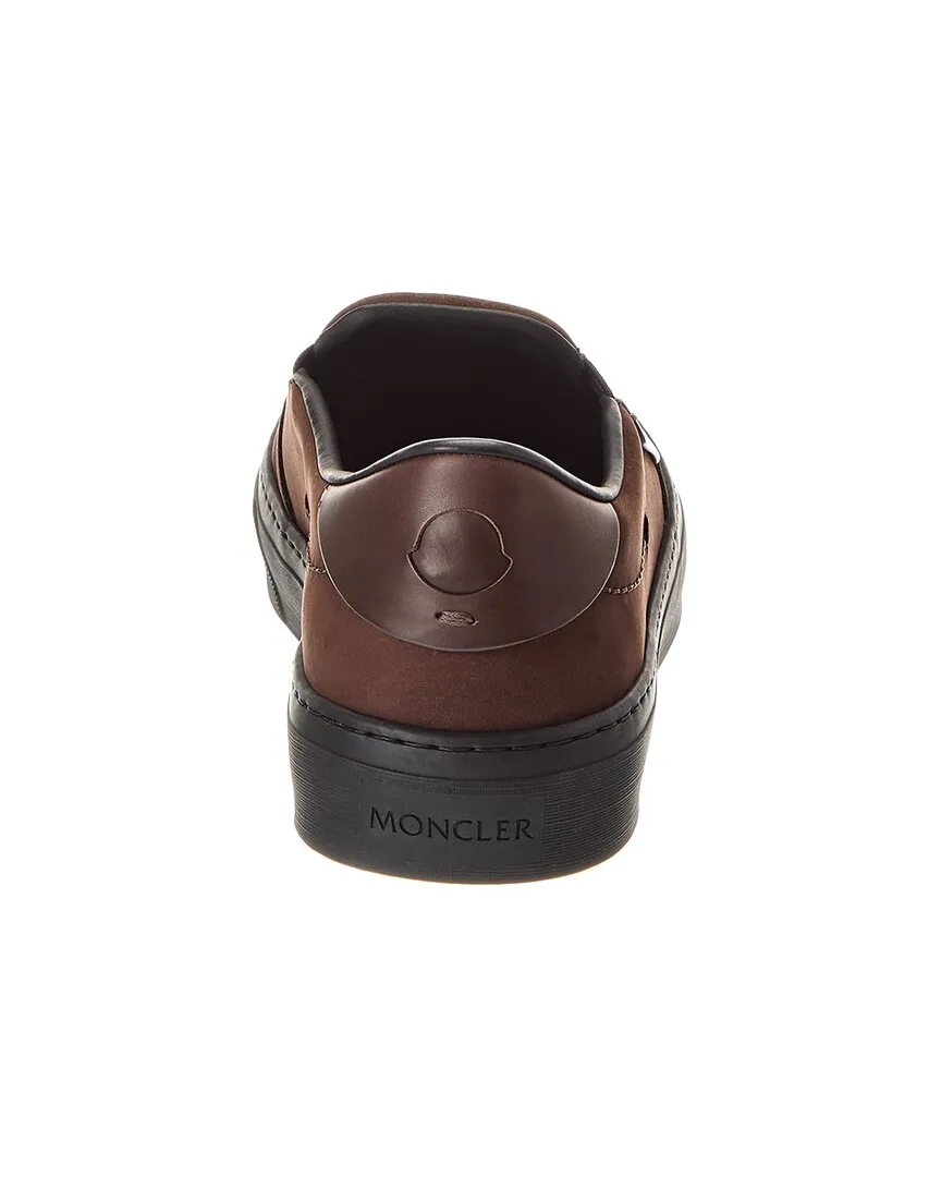 Moncler Monclub Leather Slip-On Sneaker