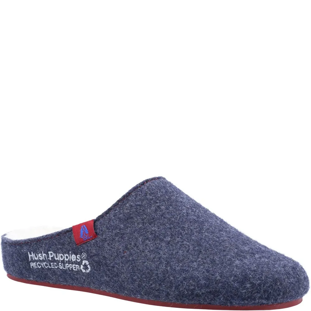 Navy/Red Mens Recycled Good Slippers