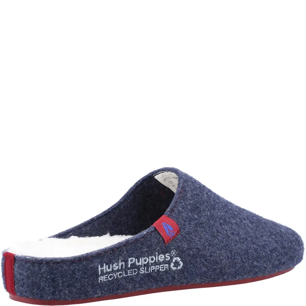 Navy/Red Mens Recycled Good Slippers