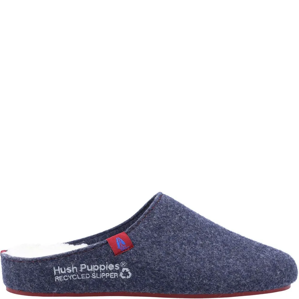 Navy/Red Mens Recycled Good Slippers