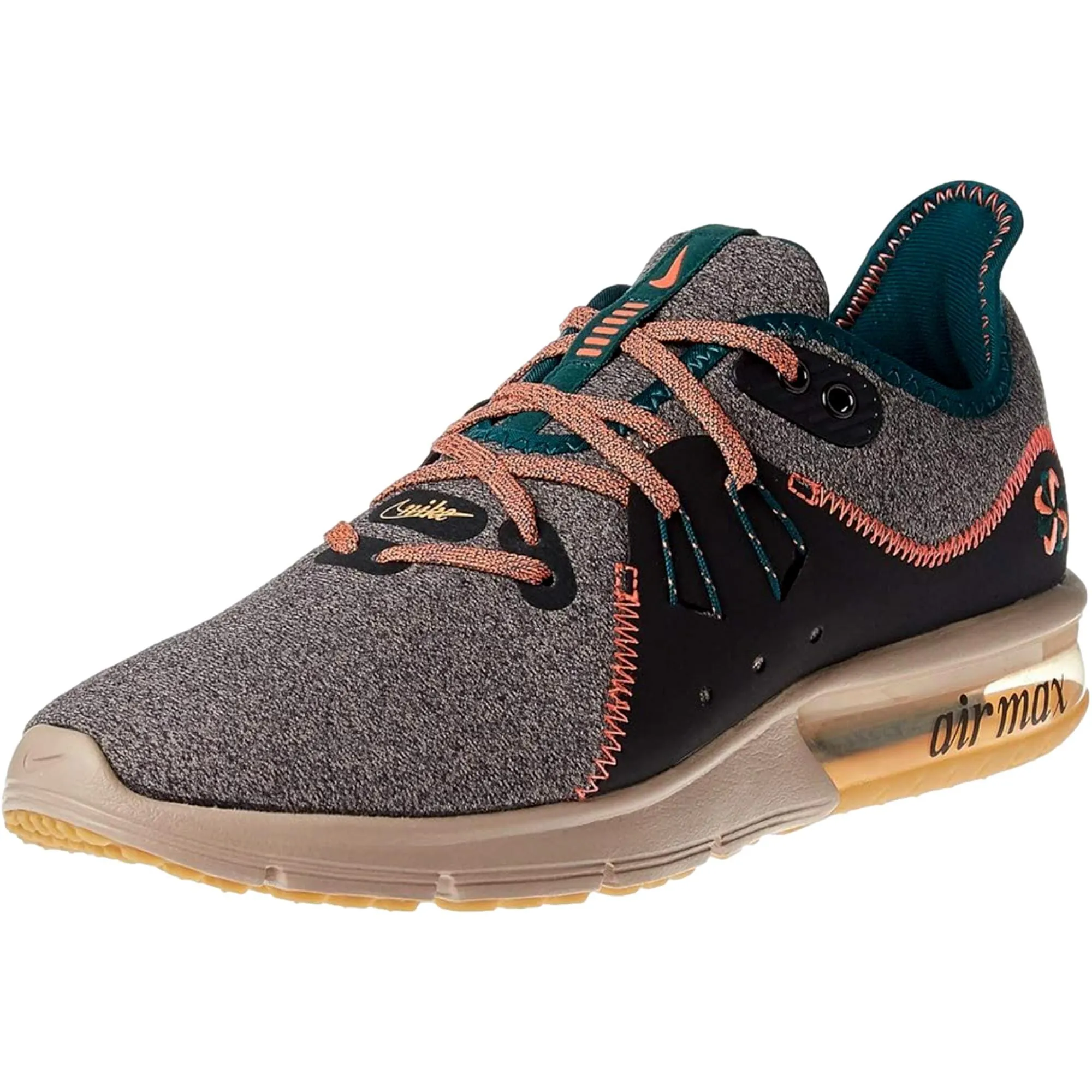Nike Air Max Sequent 3 Premium V Oil Grey/Bright Mango  AR0255-001 Women's
