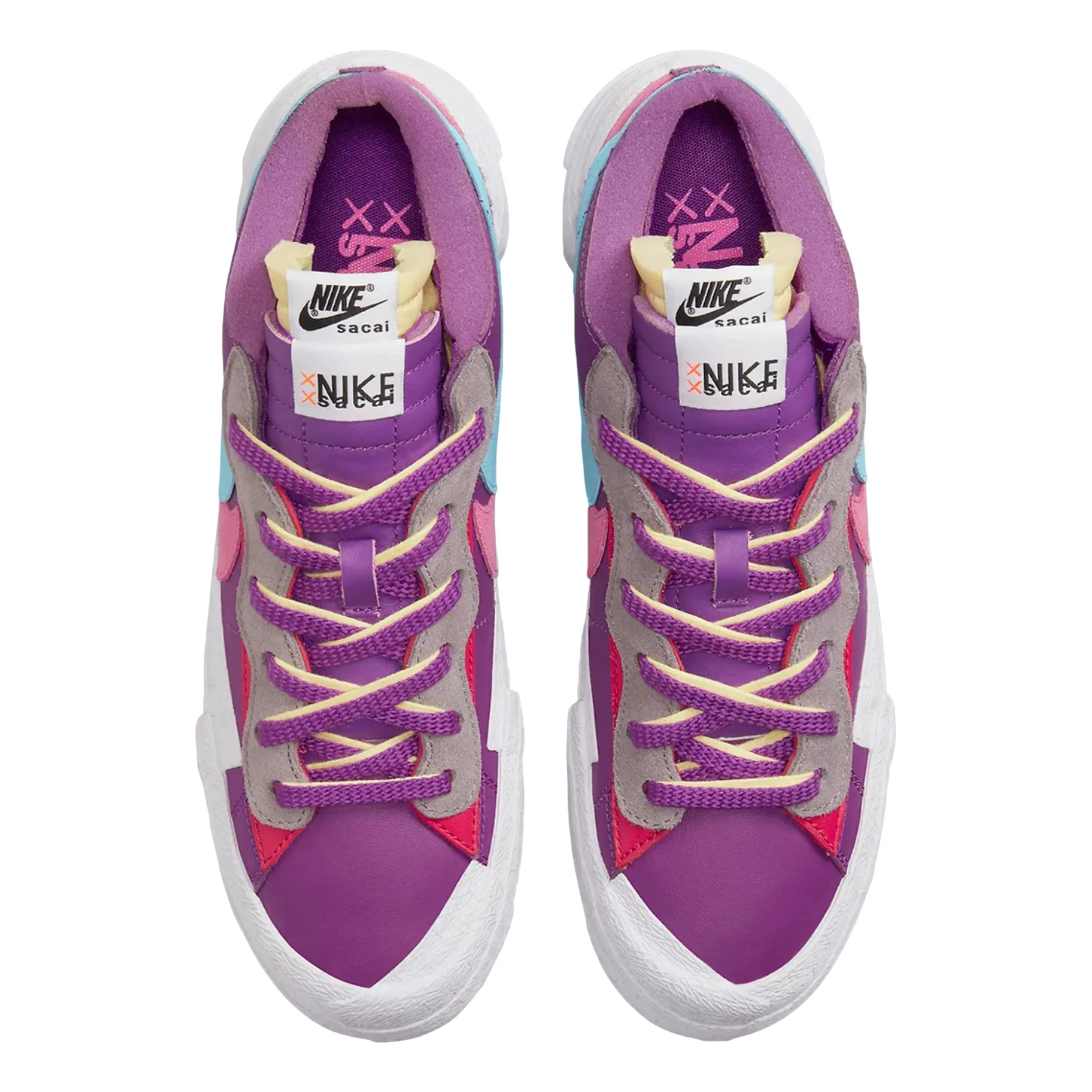 Nike Blazer Low / Sacai / Kaws Purple Dusk/Lagoon Pulse-White  DM7901-500 Men's
