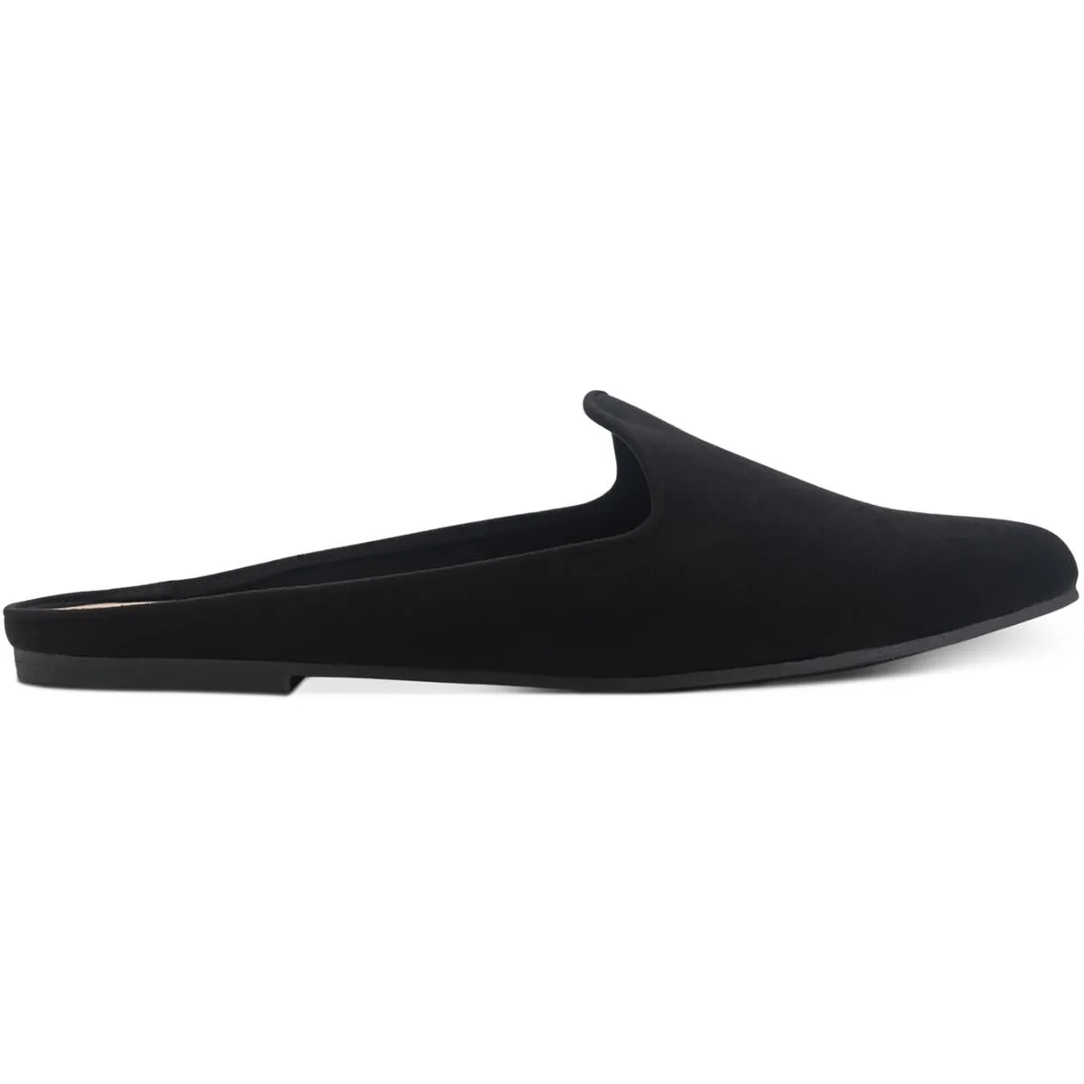 Ninna Womens Faux Suede Pointed Toe Mules