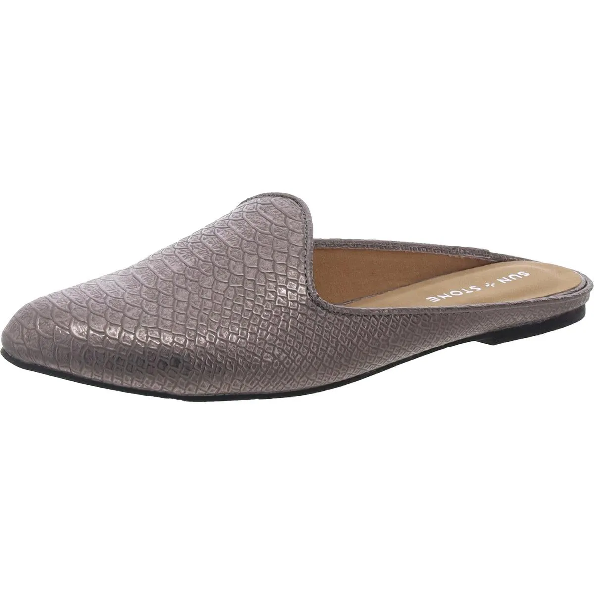 Ninna Womens Faux Suede Pointed Toe Mules