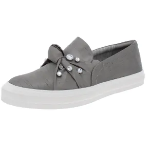Orenda Womens Shantung Jeweled Sneakers