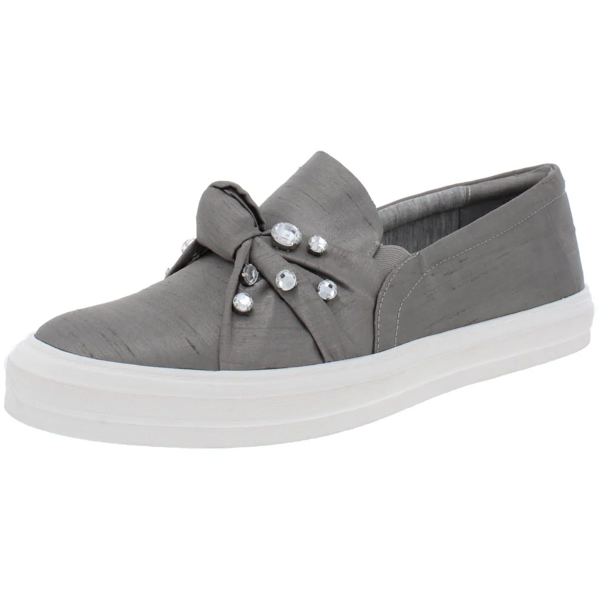 Orenda Womens Shantung Jeweled Sneakers